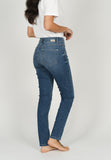 Angels Skinny Button Jeans Mid Blue Used